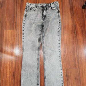 Zara Gray Flare & Wide Leg Jeans